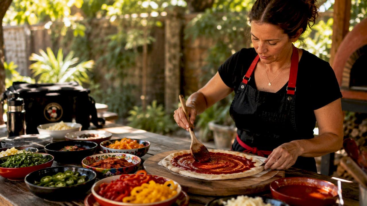 Customize crust toppings for your perfect pizza