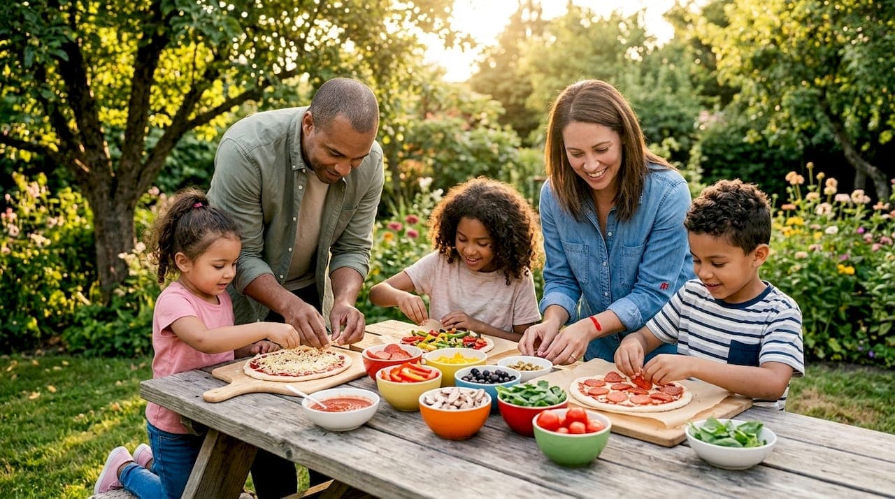 How to split pizza toppings for your family