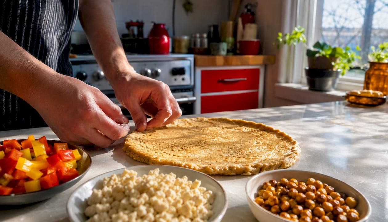 Vegan protein pizza: hit 25–40 g plant protein at home